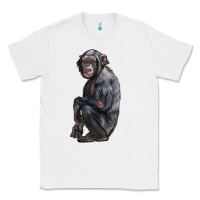 White Chimpanzee Illustrations Classic Tee - LillyAllenDesigns