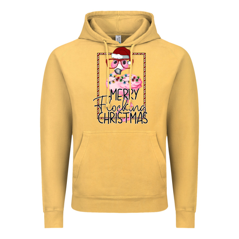 Merry Flock Christmas Flamingo Christmas Vintage Hoodie by Bettercallsaul | Teevron