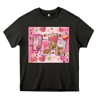 Asphalt cafecito y chisme valentine's day Heavy Core Tee - MaliasSmallBusiness
