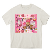 Cream cafecito y chisme valentine's day Heavy Core Tee - MaliasSmallBusiness