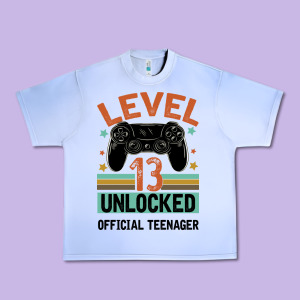 Level 13 Unlocked Official Teenager 13th Birthday Urban Heavy Tee Designed By Bettercallsaul