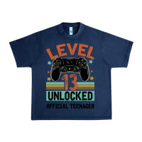 Navy Level 13 Unlocked Official Teenager 13th Birthday Urban Heavy Tee - Bettercallsaul