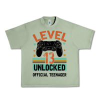 Oil Green Level 13 Unlocked Official Teenager 13th Birthday Urban Heavy Tee - Bettercallsaul