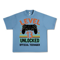 Pebble Blue Level 13 Unlocked Official Teenager 13th Birthday Urban Heavy Tee - Bettercallsaul