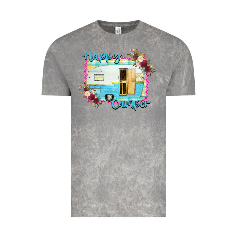 Happy Camper With Flowers Vintage Tee by Bettercallsaul | Teevron