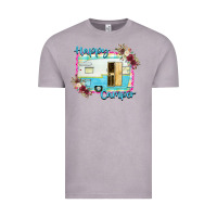 Vintage Zinc Happy Camper With Flowers Vintage Tee - Bettercallsaul