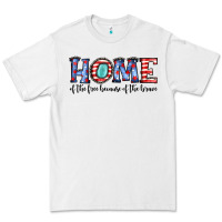 White home of the because of the brave Premium Tee - JahusDesignShop
