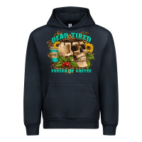 Navy dead tired fueled by coffee Urban Hoodie - Artiststas