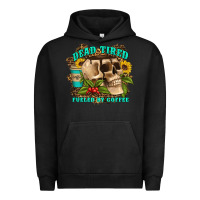 Pigment Black dead tired fueled by coffee Urban Hoodie - Artiststas