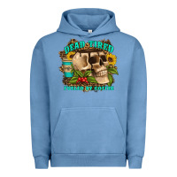 Pigment Pebble Blue dead tired fueled by coffee Urban Hoodie - Artiststas