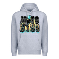 Heather Grey Moto mama Mother's Day Premium Hoodie - FaDigitalArtStudio