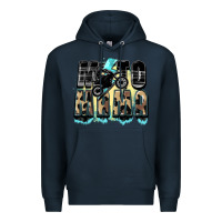 Navy Moto mama Mother's Day Premium Hoodie - FaDigitalArtStudio