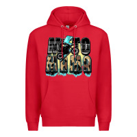 Red Moto mama Mother's Day Premium Hoodie - FaDigitalArtStudio