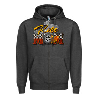 Charcoal Heather Race mom Mother's Day Zipper Hoodie - FaDigitalArtStudio