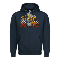 Navy Race mom Mother's Day Zipper Hoodie - FaDigitalArtStudio
