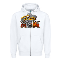 White Race mom Mother's Day Zipper Hoodie - FaDigitalArtStudio