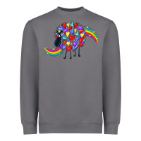 Storm Rainbow sheep Heavyweight Sweatshirt - CowGirlArtShop