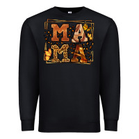 Black Melanin leopard frame mama Mother's Day Premium Sweatshirt - LillyAllenDesigns