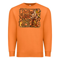 Carrot Melanin leopard frame mama Mother's Day Premium Sweatshirt - LillyAllenDesigns