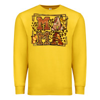 Lemon Melanin leopard frame mama Mother's Day Premium Sweatshirt - LillyAllenDesigns