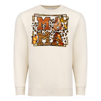 Sandshell Melanin leopard frame mama Mother's Day Premium Sweatshirt - LillyAllenDesigns