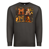 Smoke Melanin leopard frame mama Mother's Day Premium Sweatshirt - LillyAllenDesigns