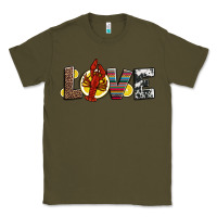 Army Green love crawfish western mardi gras Classic Tee - Jasminsmagicworld