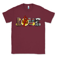Burgundy love crawfish western mardi gras Classic Tee - Jasminsmagicworld