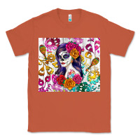 Copper sugar skull girl Classic Tee - RanaPortraitStore