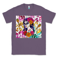 Lavender sugar skull girl Classic Tee - RanaPortraitStore