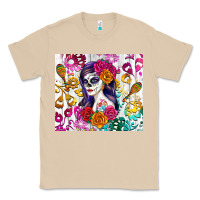 Mushroom sugar skull girl Classic Tee - RanaPortraitStore