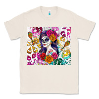 Natural sugar skull girl Classic Tee - RanaPortraitStore