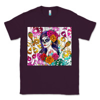 Plum sugar skull girl Classic Tee - RanaPortraitStore