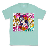 Seafoam sugar skull girl Classic Tee - RanaPortraitStore