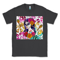 Smoke sugar skull girl Classic Tee - RanaPortraitStore