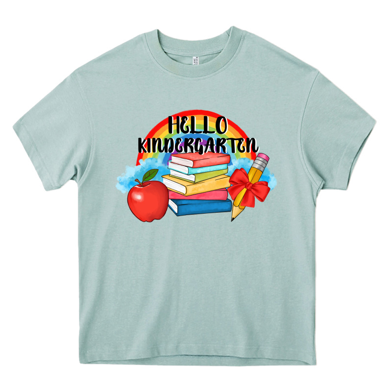 Back To School Hello Kindergarten 3200x2400 Heavy Core Tee by AdoDesignShop | Teevron