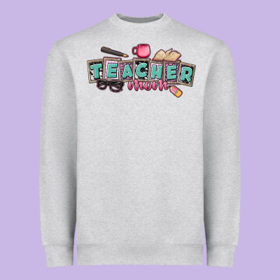 Teacher Mom Heavyweight Sweatshirt Designed By Cowgirlartshop