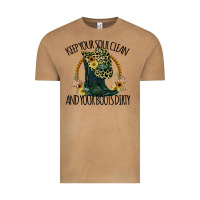 Keep Your Soul Clean And Your Boots Dırty Cowgirl Boots Vintage Tee | Teevron