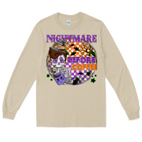 Mushroom Nightmare before the coffee halloween Long Sleeve Tee - NancyCooperArtShop