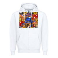Fourth Of July Truck Zipper Hoodie | Teevron
