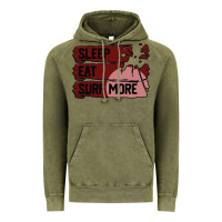 Vintage Olive surf, sleep, eat Vintage Hoodie - Bettercallsaul