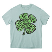 Arona leopard shamrock Heavy Core Tee - MaliasSmallBusiness