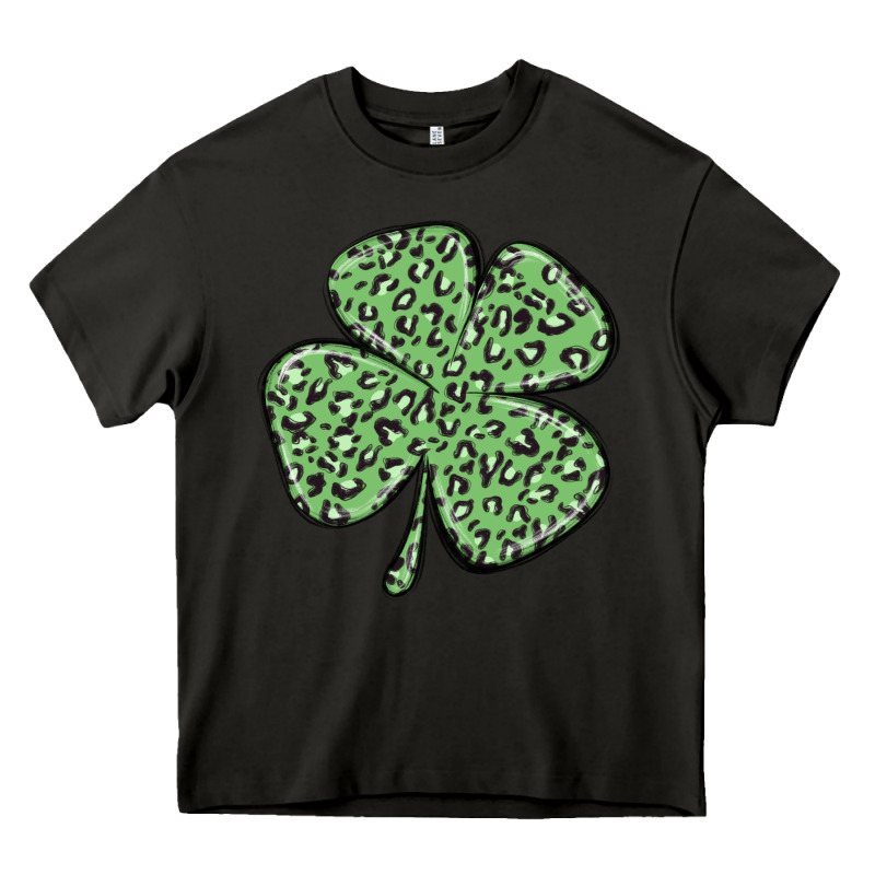 Leopard Shamrock Heavy Core Tee by MaliasSmallBusiness | Teevron