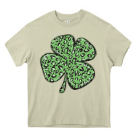 Mossy leopard shamrock Heavy Core Tee - MaliasSmallBusiness