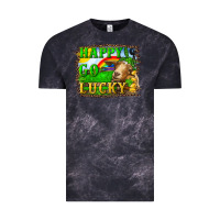 Cloud Black happy go lucky goat Vintage Tee - RanaPortraitStore