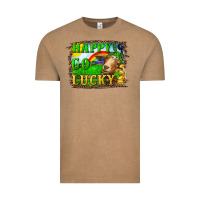 Vintage Coffee happy go lucky goat Vintage Tee - RanaPortraitStore