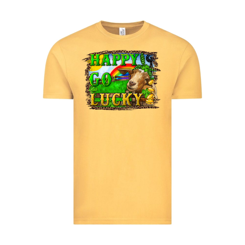 Happy Go Lucky Goat Vintage Tee by RanaPortraitStore | Teevron