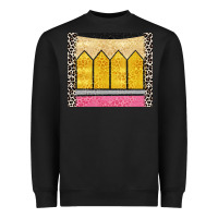 Black glitter pencil Heavyweight Sweatshirt - CowGirlArtShop
