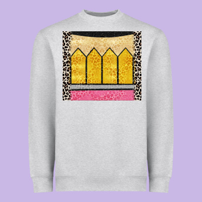 Glitter Pencil Heavyweight Sweatshirt Designed By Cowgirlartshop