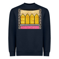 Navy glitter pencil Heavyweight Sweatshirt - CowGirlArtShop
